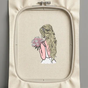 Дизайн машинной вышивки. Роза (Размер 113x173мм). Форматы: DST PES JEF VP3 EXP XXX . Стежков: 46738