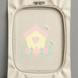 Дизайн машинной вышивки. Роза (Размер 138x138мм). Форматы: DST PES JEF VP3 EXP XXX . Стежков: 15160