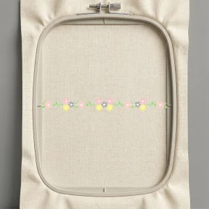 Дизайн машинной вышивки. Роза (Размер 129x13мм). Форматы: DST PES JEF VP3 EXP XXX . Стежков: 2440