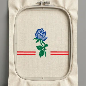 Дизайн машинной вышивки. Роза (Размер 105x60мм). Форматы: DST PES JEF VP3 EXP XXX . Стежков: 5379