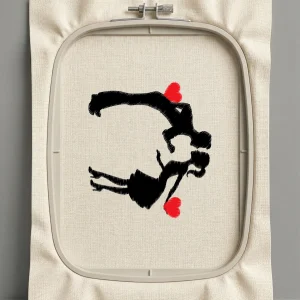 Дизайн машинной вышивки. Любовь (Размер 103x113мм). Форматы: DST PES JEF VP3 EXP XXX . Стежков: 7069