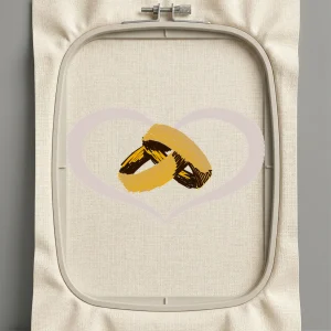 Дизайн машинной вышивки. Любовь (Размер 51x30мм). Форматы: DST PES JEF VP3 EXP XXX . Стежков: 2703