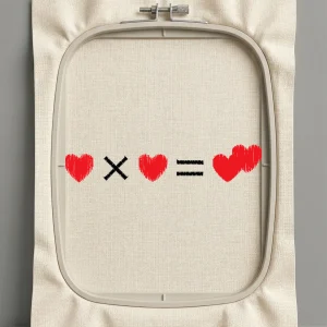 Дизайн машинной вышивки. Любовь (Размер 65x12мм). Форматы: DST PES JEF VP3 EXP XXX . Стежков: 856