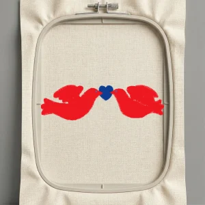 Дизайн машинной вышивки. Любовь (Размер 101x29мм). Форматы: DST PES JEF VP3 EXP XXX . Стежков: 4082