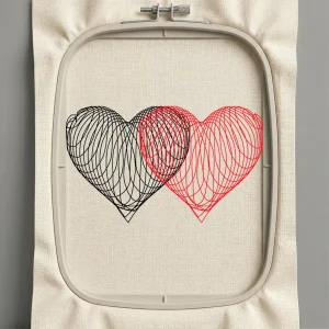 Дизайн машинной вышивки. Любовь (Размер 81x48мм). Форматы: DST PES JEF VP3 EXP XXX . Стежков: 2092