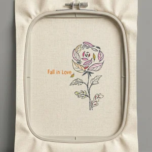 Дизайн машинной вышивки. Роза (Размер 221x269мм). Форматы: DST PES JEF VP3 EXP XXX . Стежков: 38073