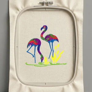 Дизайн машинной вышивки. Птицы (Размер 92x93мм). Форматы: DST PES JEF VP3 EXP XXX . Стежков: 6465