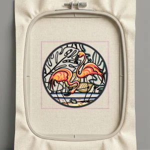 Дизайн машинной вышивки. Птицы (Размер 230x229мм). Форматы: DST PES JEF VP3 EXP XXX . Стежков: 67685