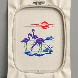 Дизайн машинной вышивки. Птицы (Размер 101x94мм). Форматы: DST PES JEF VP3 EXP XXX . Стежков: 6049