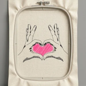 Дизайн машинной вышивки. Любовь (Размер 97x75мм). Форматы: DST PES JEF VP3 EXP XXX . Стежков: 6777