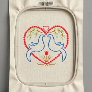 Дизайн машинной вышивки. Любовь (Размер 128x117мм). Форматы: DST PES JEF VP3 EXP XXX . Стежков: 10271