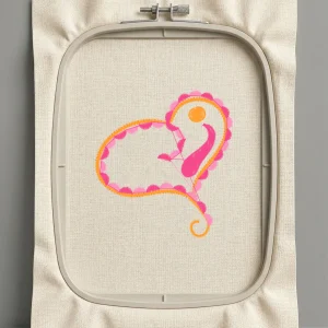 Дизайн машинной вышивки. Любовь (Размер 70x75мм). Форматы: DST PES JEF VP3 EXP XXX . Стежков: 3930