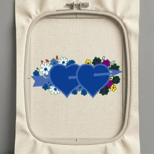 Дизайн машинной вышивки. Любовь (Размер 103x48мм). Форматы: DST PES JEF VP3 EXP XXX . Стежков: 10448