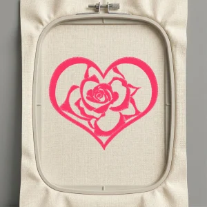 Дизайн машинной вышивки. Роза (Размер 88x75мм). Форматы: DST PES JEF VP3 EXP XXX . Стежков: 4910