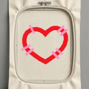 Дизайн машинной вышивки. Любовь (Размер 60x51мм). Форматы: DST PES JEF VP3 EXP XXX . Стежков: 2102