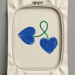 Дизайн машинной вышивки. Любовь (Размер 42x36мм). Форматы: DST PES JEF VP3 EXP XXX . Стежков: 742