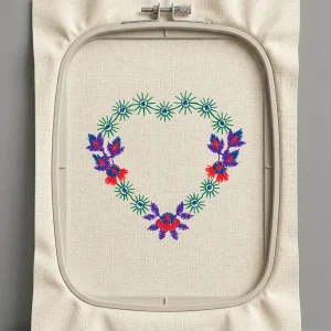 Дизайн машинной вышивки. Любовь (Размер 60x56мм). Форматы: DST PES JEF VP3 EXP XXX . Стежков: 1936