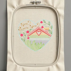 Дизайн машинной вышивки. Любовь (Размер 125x113мм). Форматы: DST PES JEF VP3 EXP XXX . Стежков: 9420