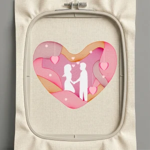 Дизайн машинной вышивки. Любовь (Размер 220x177мм). Форматы: DST PES JEF VP3 EXP XXX . Стежков: 35904