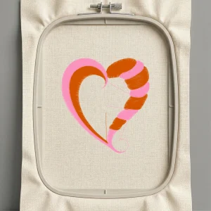 Дизайн машинной вышивки. Любовь (Размер 95x102мм). Форматы: DST PES JEF VP3 EXP XXX . Стежков: 5966