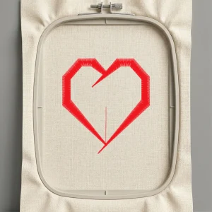 Дизайн машинной вышивки. Любовь (Размер 70x76мм). Форматы: DST PES JEF VP3 EXP XXX . Стежков: 1276