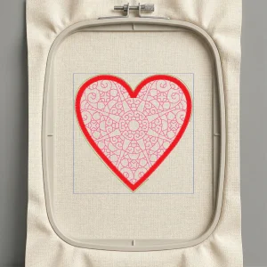 Дизайн машинной вышивки. Любовь (Размер 98x99мм). Форматы: DST PES JEF VP3 EXP XXX . Стежков: 12973