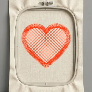 Дизайн машинной вышивки. Любовь (Размер 32x29мм). Форматы: DST PES JEF VP3 EXP XXX . Стежков: 1386