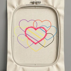 Дизайн машинной вышивки. Любовь (Размер 96x72мм). Форматы: DST PES JEF VP3 EXP XXX . Стежков: 2618