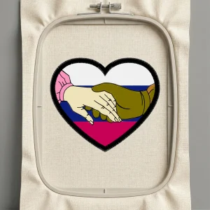 Дизайн машинной вышивки. Любовь (Размер 67x58мм). Форматы: DST PES JEF VP3 EXP XXX . Стежков: 8153