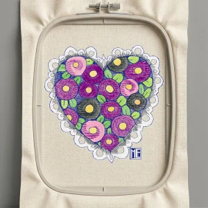 Дизайн машинной вышивки. Любовь (Размер 95x94мм). Форматы: DST PES JEF VP3 EXP XXX . Стежков: 26749