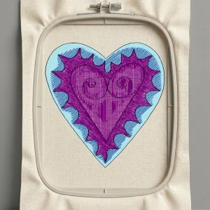 Дизайн машинной вышивки. Любовь (Размер 74x78мм). Форматы: DST PES JEF VP3 EXP XXX . Стежков: 12762