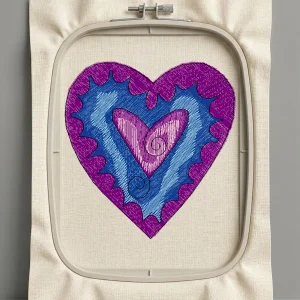Дизайн машинной вышивки. Любовь (Размер 75x78мм). Форматы: DST PES JEF VP3 EXP XXX . Стежков: 10900