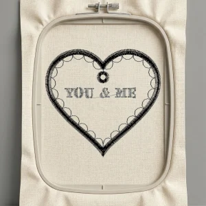 Дизайн машинной вышивки. Любовь (Размер 55x52мм). Форматы: DST PES JEF VP3 EXP XXX . Стежков: 2174