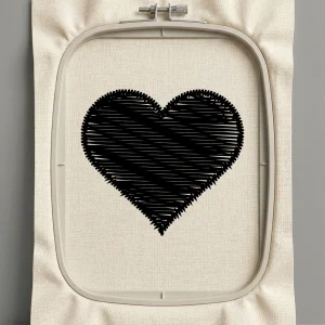 Дизайн машинной вышивки. Любовь (Размер 27x24мм). Форматы: DST PES JEF VP3 EXP XXX . Стежков: 802