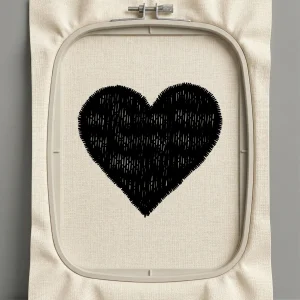 Дизайн машинной вышивки. Любовь (Размер 38x35мм). Форматы: DST PES JEF VP3 EXP XXX . Стежков: 2070