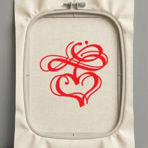 Дизайн машинной вышивки. Любовь (Размер 61x60мм). Форматы: DST PES JEF VP3 EXP XXX . Стежков: 3707