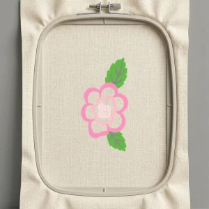 Дизайн машинной вышивки. Роза (Размер 86x170мм). Форматы: DST PES JEF VP3 EXP XXX . Стежков: 12666