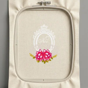 Дизайн машинной вышивки. Роза (Размер 130x178мм). Форматы: DST PES JEF VP3 EXP XXX . Стежков: 32916