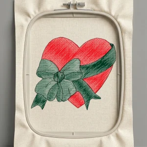 Дизайн машинной вышивки. Любовь (Размер 99x86мм). Форматы: DST PES JEF VP3 EXP XXX . Стежков: 12544