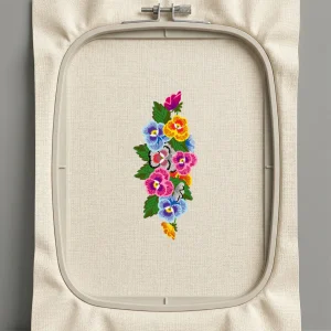 Дизайн машинной вышивки. Роза (Размер 76x175мм). Форматы: DST PES JEF VP3 EXP XXX . Стежков: 41588