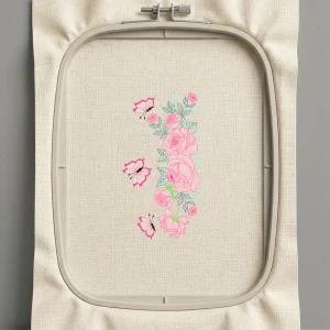 Дизайн машинной вышивки. Роза (Размер 102x178мм). Форматы: DST PES JEF VP3 EXP XXX . Стежков: 26319