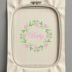 Дизайн машинной вышивки. Роза (Размер 128x127мм). Форматы: DST PES JEF VP3 EXP XXX . Стежков: 13685