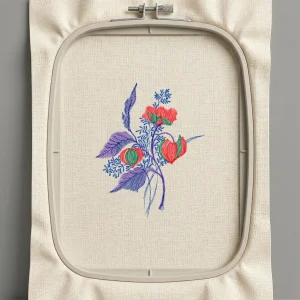 Дизайн машинной вышивки. Роза (Размер 130x161мм). Форматы: DST PES JEF VP3 EXP XXX . Стежков: 8566