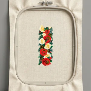 Дизайн машинной вышивки. Роза (Размер 67x175мм). Форматы: DST PES JEF VP3 EXP XXX . Стежков: 54560