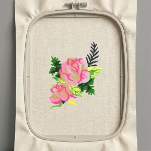 Дизайн машинной вышивки. Роза (Размер 70x88мм). Форматы: DST PES JEF VP3 EXP XXX . Стежков: 12416