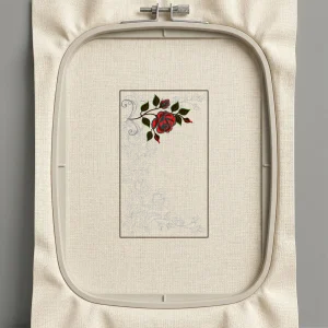 Дизайн машинной вышивки. Роза (Размер 180x299мм). Форматы: DST PES JEF VP3 EXP XXX . Стежков: 41063