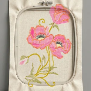 Дизайн машинной вышивки. Роза (Размер 102x162мм). Форматы: DST PES JEF VP3 EXP XXX . Стежков: 16807