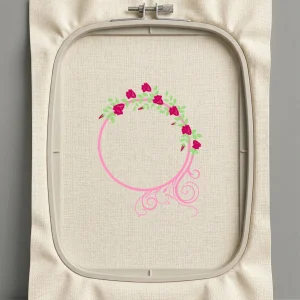 Дизайн машинной вышивки. Роза (Размер 178x230мм). Форматы: DST PES JEF VP3 EXP XXX . Стежков: 16672