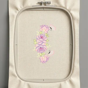 Дизайн машинной вышивки. Роза (Размер 104x173мм). Форматы: DST PES JEF VP3 EXP XXX . Стежков: 23414