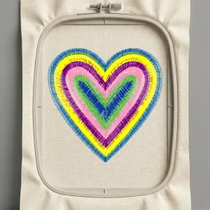 Дизайн машинной вышивки. Любовь (Размер 40x39мм). Форматы: DST PES JEF VP3 EXP XXX . Стежков: 3312